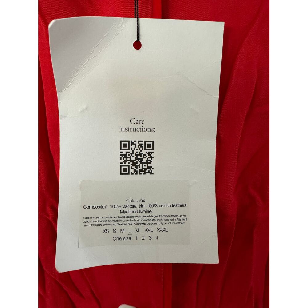 Sleeper Red Feather Trim Pajama Set - image 7